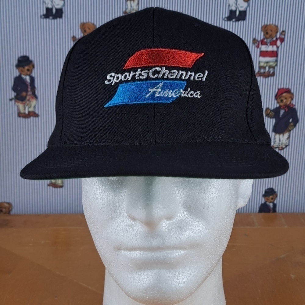 Vintage Sports Channel America KC embroidered black snapback hat